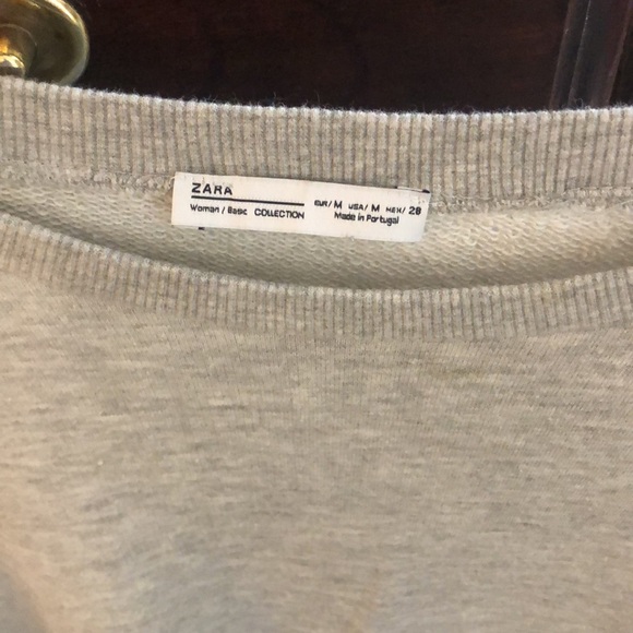 ZARA SWEATSHIRT COMBINATION DRESS - Picture 2 of 5